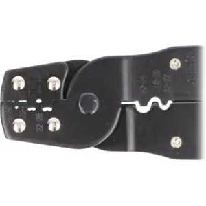 Alicate de cravar terminais não isolados abertos 0.08-2.5mm² e fechados 0.34-6.0mm² c/ cortador