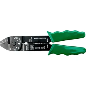 Alicate de cravar terminais não isolados abertos 1.5, 2.5, 6.0mm² c/ descarnador e cortador
