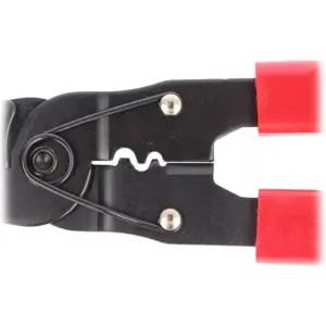 Alicate de cravar terminais não isolados abertos 0.08-2.5mm² e fechados 0.34-6.0mm² c/ cortador