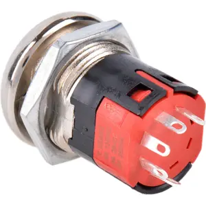 Interruptor de chave SP4T ON-ON-ON-ON 125VAC 4A Ø19.3mm