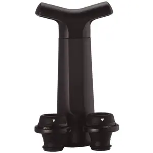 Conjunto Bomba de vácuo c/ 4 rolhas para vinho