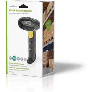 Leitor de código de barras 1D Linear 2D/QR - USB
