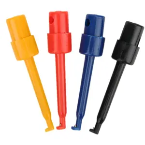 Conjunto de 4 pinças de prova miniatura de gancho 30V 0.3A