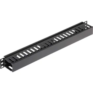 Organizador de cabos para armário bastidor 19'' 1U - Plástico