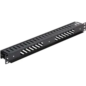 Organizador de cabos para armário bastidor 19'' 1U - Plástico