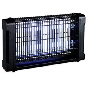 eletrocutor de insectos 2x10W (80m²) preto