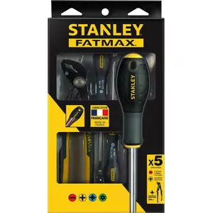 Conjunto de 5 chaves de fenda + alicate ajustável PushLock
