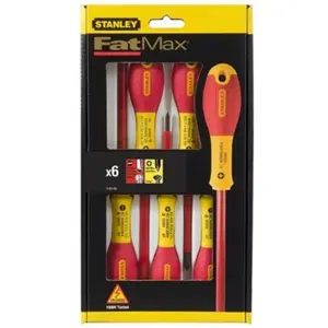 Conjunto de 5 destornilladores de ranura aislados 1000V + Buscapolos