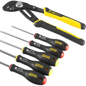 Conjunto de 5 chaves de fenda + alicate ajustável PushLock
