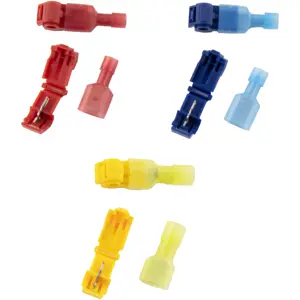 Sortido de 120 terminais ladrão de ligação rápida (Ladrão fêmea + Faston macho) 0,5-6mm²