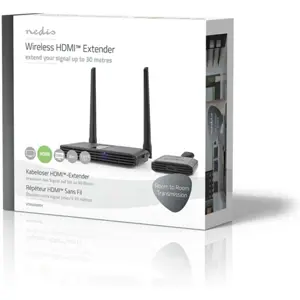 Extensor VGA/HDMI Full HD 1080p sem fio 2.4GHz até 30m