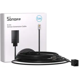 Cabo extensor (Macho-Fêmea) para sondas RJ9 da Sonoff - 5m