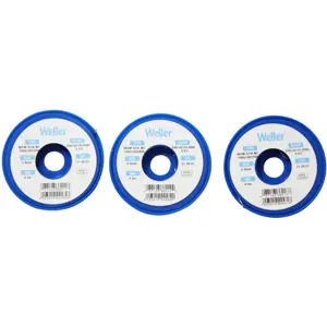 Kit de 3 bobinas de soldadura sin plomo con cobre (Sn99.3Cu0.6) - [0.3/0.5/0.8mm x 4.5m]