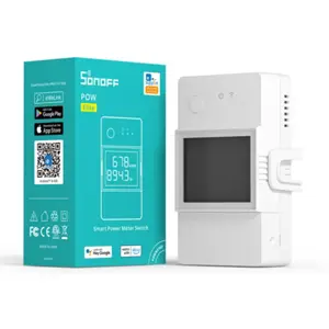 Módulo inteligente de temperatura y humedad WiFi con pantalla (100..240VAC - 16A)