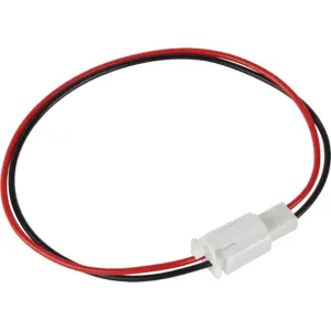 Ficha universal Faston 2 pines macho-hembra con cable 30cm
