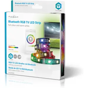 Kit Fita de LED RGB+W (2700K) inteligente Bluetooth SmartLife 5VDC-USB 380lm - 2.0m