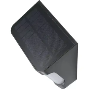 Aplique de LED solar 8W 500Lm 5000K c/ sensor de movimento IP54