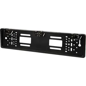 Suporte de matricula c/ câmara 1/43.6'' 480TVL e 2 sensores embutidos para traseira - preta