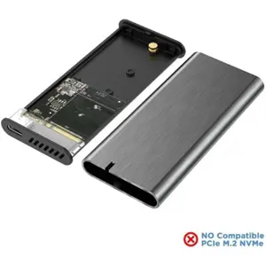 Caixa em alumínio USB-C 3.1 para Disco SSD M.2 SATA