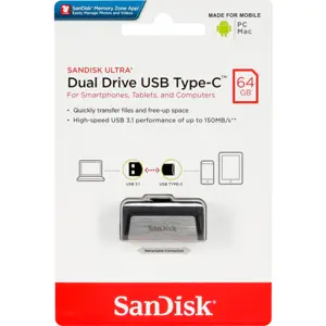 Pen Drive USB-C 64GB USB3.1 (150MB/s)