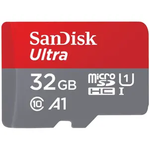 Cartão de memória microSDHC 32GB Classe 10 U1 A1 (120MB/s) + Adaptador SD