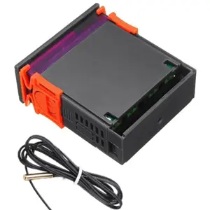 Termostato digital 12VDC (-50..110ºC) c/ besouro e sonda NTC