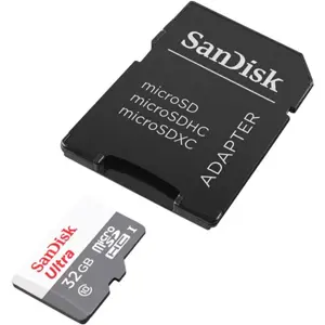 Cartão de memória microSDHC 32GB Classe 10 (100MB/s) + Adaptador SD