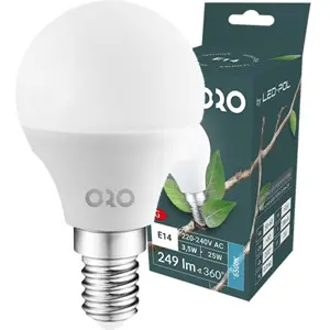Lâmpada LED E14 3.5W 6500K branco frio 249lm