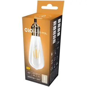 Lámpara LED tipo filamento E27 ST64 230V 8W 4000K (blanco neutro) 1055lm