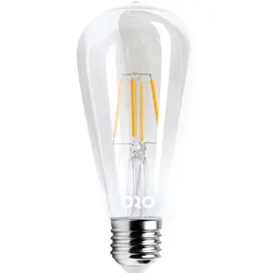 Lâmpada LED tipo filamento E27 ST64 230V 8W 3000K (branco quente) 1055lm