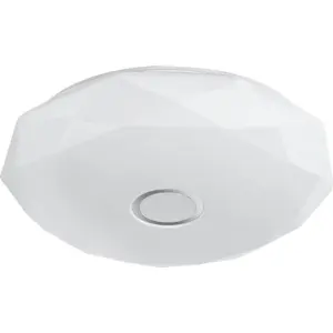 Plafon LED 230VAC 80W 9600lm CCT (3000-6500K) dimável c/ comando - Ø750x110mm