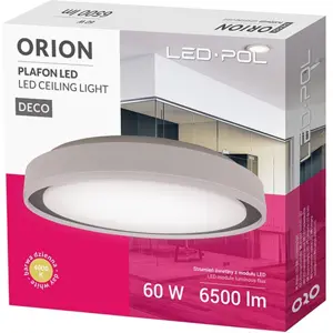 Plafon LED 230VAC 60W 6500Lm 4000K Ø507x79mm