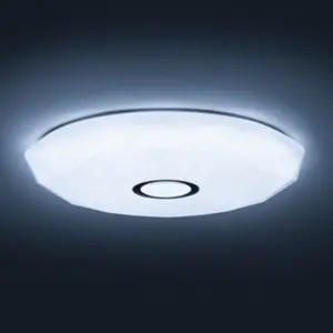Plafon LED 230VAC 80W 9600lm CCT (3000-6500K) dimável c/ comando - Ø750x110mm