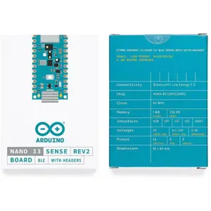 Microcontrolador Arduino Nano 33 BLE SENSE REV2 c/ headers