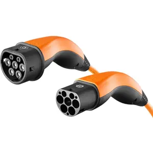 Cabo de carregamento em espiral trifásico para carro elétrico - Tipo2 20A (11kW) - IP55 - 5m