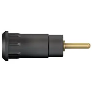 Borne de painel 2mm 600V 10A de encaixe - preto - Staubli 65.9193-21