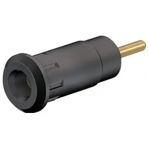 Borne de painel 2mm 600V 10A de encaixe - preto - Staubli 65.9193-21