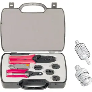 Conjunto de alicates de cravar conectores coaxiais HT-330K