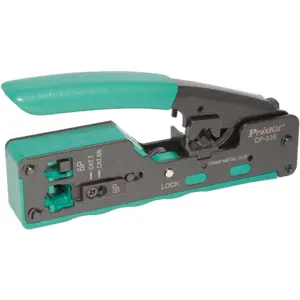 Alicate para cravar fichas RJ45 / RJ11 / RJ12
