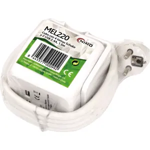 Bloque de 4 tomas en cubo con 2xUSB - cable (3x1.5mm²) 1.5m