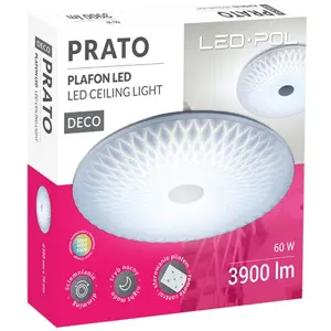 Plafón LED 230VAC 60W 3900lm CCT (3000-6500K) regulable c/ mando - Ø500x78mm