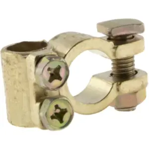 Conjunto de Bornes de bateria dourados (negativo + positivo) M8 para cabos 3.6..12.5mm