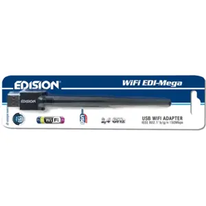 Adaptador USB2.0 Wi-Fi c/ antena inclinável Edi-Mega - 150Mps