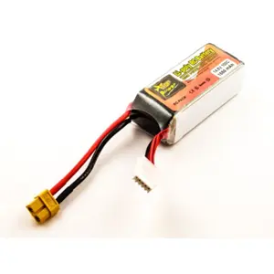 Bateria for FPV Drone, Li-Polymer, 14,8V, 1550mAh, 22,9Wh, 4S 100C, with XT60 Plug