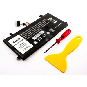 Bateria DELL Latitude 5290, Li-Polymer, 7,6V, 5500mAh, 42Wh, black