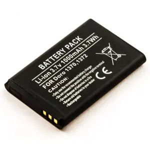 Bateria Doro 1370, 1372, Li-ion, 3,7V, 1000mAh, 3,7Wh
