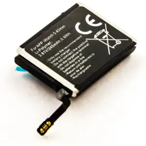 Batería for APP Watch 5  40mm, A2092, Li-Polymer, 3,81V, 245mAh, 0,9Wh, built-in, w/o tools