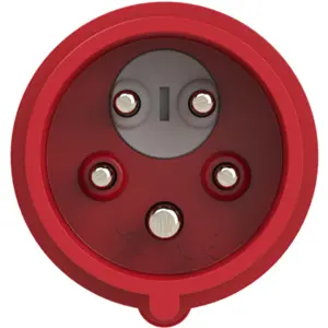 Ficha CEE trifásica macho 5 pólos (3P+N+T) PHASE INVERTER 6H - 32A IP44