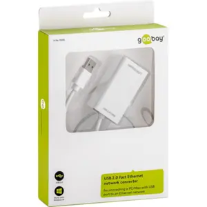 Adaptador de red Ethernet USB 2.0 - RJ45 10/100Mb