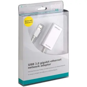 Adaptador rede ethernet USB 3.0 - RJ45 100/1000Mb gigabit